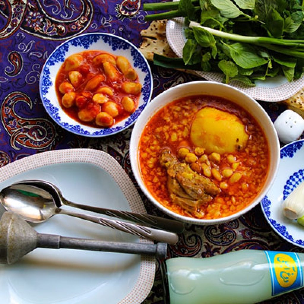 Abgoosht is one of most popular Iranian traditional dishes.